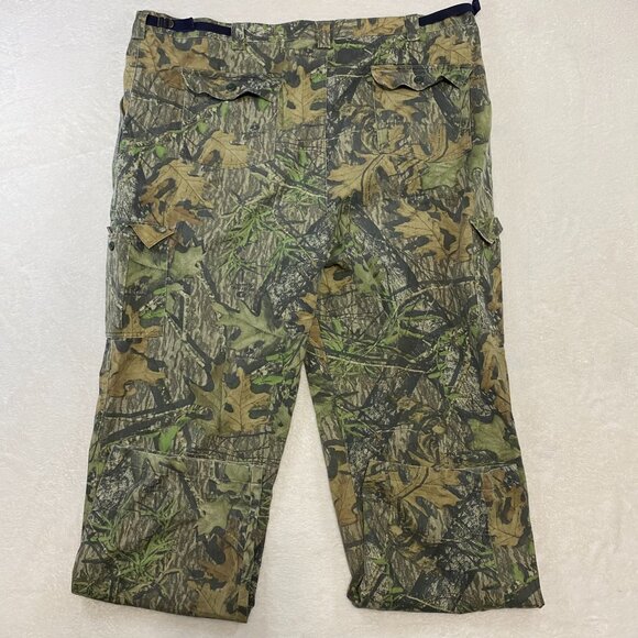 No Trace Camo Pants Mossy Oak Woodland Adjustable Belt Hunting Baggy 3X 46X36 - Picture 5 of 10